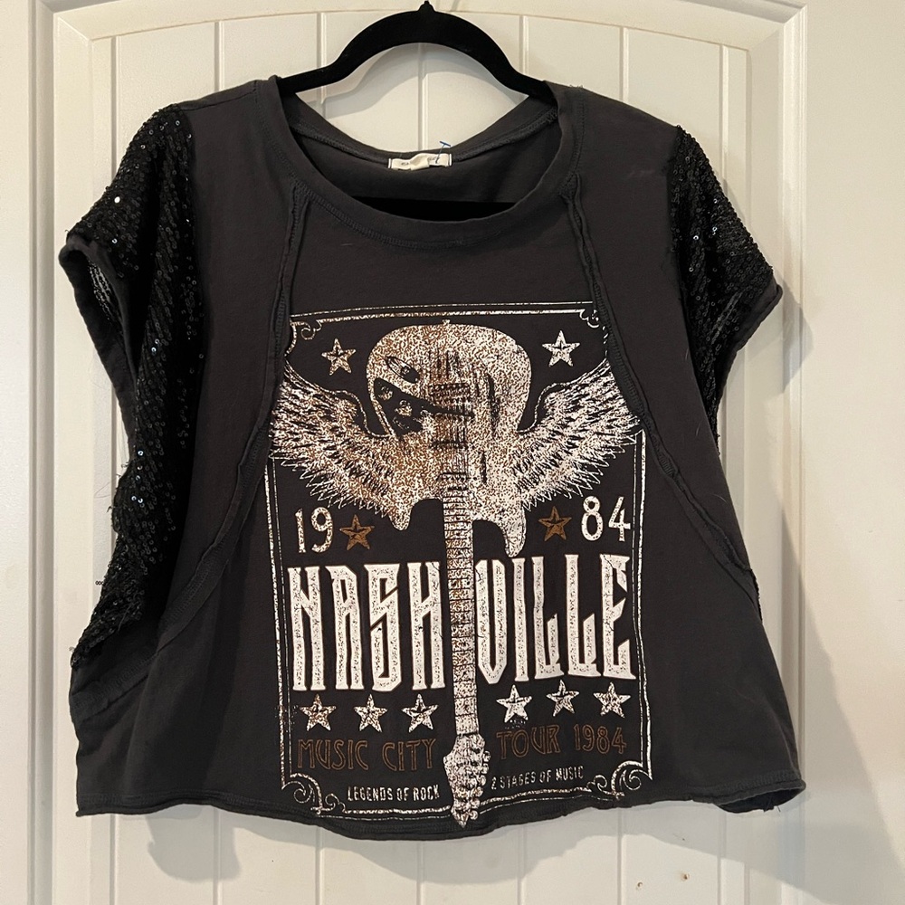 Nashville Music City Women's Tee - Black